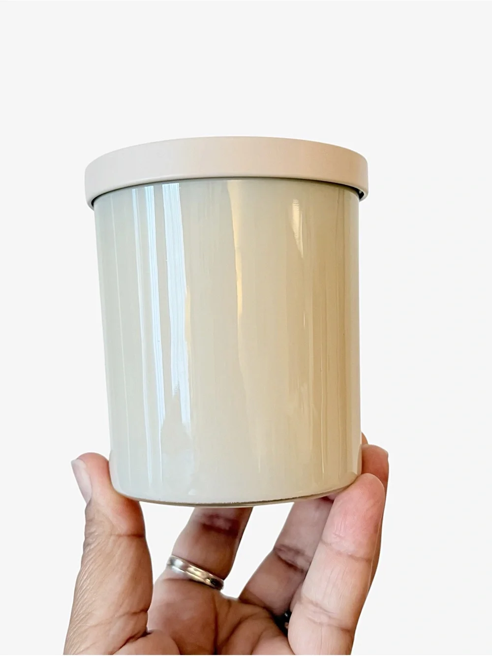 Leoben Company Rosemary Santal Vegan Soy Scented Candle - Cream